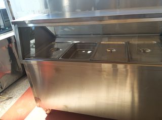 Μπαιν Μαρί  4 Θέσεων Τροχηλατο INOX 1.60/80/1.25