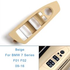 Πάνελ Διακοπτών Παραθύρων Για Bmw 7 F01 08-15 Εμπρός Αριστερά & Δεξιά Μπεζ 2 Τεμάχια-thumb-1