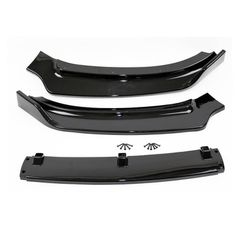 Μπροστινό Spoiler Για Audi A4 B8 11-15 Facelift Γυαλιστερό Μαύρο 3 Τεμάχια-thumb-3