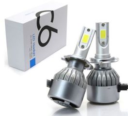 Led λάμπες 9004 / 9007 για μεσαία και μεγάλα φώτα 7600 lumen , 36 Watt - COB 6000K - 2τμχ.