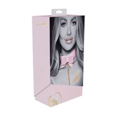 Paris Collection - Collar with Leash - Pink-thumb-1