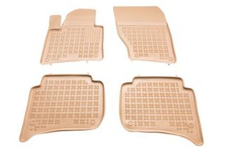 Λαστιχένια πατάκια Rezaw Plast για VW Touareg II / Porsche Cayenne II (2010-2018) - τύπου σκαφάκι - μπεζ - 4τμχ.