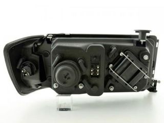 Φανάρια εμπρός για Mercedes W124 (1984-1993) , μαύρα , με λάμπες (Η1) - σετ 2τμχ.-thumb-1
