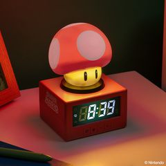 SUPER MARIO - Mushroom - Icon Lamp Alarm Clock 4,7inch