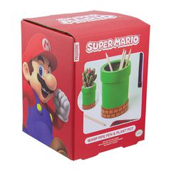 SUPER MARIO - Pipe - Shaped Plant and Pen Pot-thumb-3