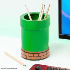 SUPER MARIO - Pipe - Shaped Plant and Pen Pot-thumb-0