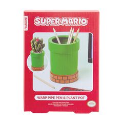 SUPER MARIO - Pipe - Shaped Plant and Pen Pot-thumb-4