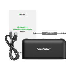 Ugreen CM276 Bluetooth 5.0 Audio Receiver AUX Jack Adapter Black-thumb-1