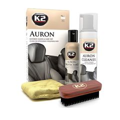 K2 CAR CARE AURON LEATHER CLEAN CARE SET