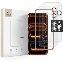 Tech-Protect Easy Set+ 3-pack tempered glass for iPhone 16 Pro Max / 17 Pro Max - transparent