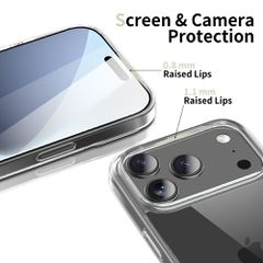 Tech-Protect FlexAir Hybrid Case for iPhone 17 Pro - Clear-thumb-2