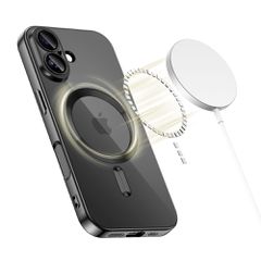 Tech-Protect MagFlex MagSafe Case for iPhone 17 - Clear Black-thumb-1