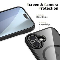 Tech-Protect MagMat MagSafe Case for iPhone 17 - Clear Black-thumb-2