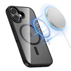 Tech-Protect MagMat MagSafe Case for iPhone 17 - Clear Black-thumb-1