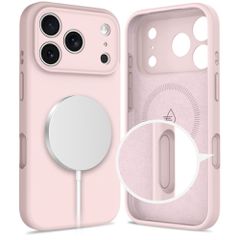 Tech-Protect Silicone MagSafe Case for iPhone 17 Pro Max - Pink-thumb-1