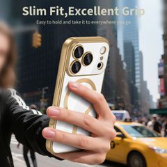 Tech-Protect MagFlex MagSafe Case for iPhone 17 Pro Max - Transparent Gold-thumb-3