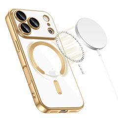 Tech-Protect MagFlex MagSafe Case for iPhone 17 Pro Max - Transparent Gold-thumb-1