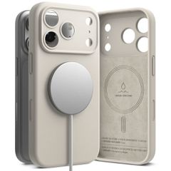 Ringke Silicone Magnetic MagSafe Case for iPhone 17 Pro - Beige