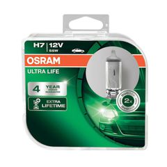 Osram H7 12V 55W Ultra Life 12V 2τμχ 64210ULT-HCB
