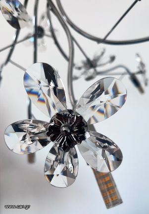 3 φωτιστικά οροφής με κρύσταλλα Swarovski