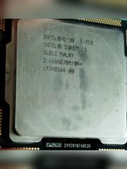 CPU επεξεργαστής Intel Core i5-750 Socket 1156 πυρήνων: 4 cache 8 MB