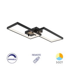 Φωτιστικό Οροφής Braytron BH17-04491 Μαύρο Ματ (Black Mat) CCT3