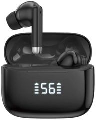 Foneng BL159 In-ear Bluetooth Handsfree Ακουστικά με Οθόνη και Θήκη Φόρτισης Μαύρα