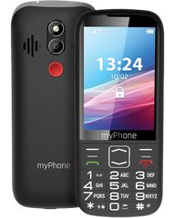 MyPhone Halo 4 LTE Κινητό με Μεγάλα Κουμπιά (Dual SIM) Μαύρο