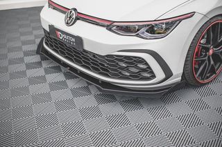 Φτεράκια προφυλακτήρα Maxton Design Volkswagen Golf 8 GTI  - Μαύρο Γυαλιστερό - (VWGO8GTICNC-FSF1G)
