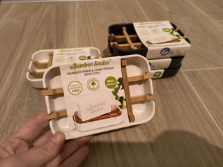 Bamboo Smiles Βάσεις για Σαπούνια Καινούργιες από Μπαμπού και Άμυλο Καλαμποκιού πακέτο 5τμχ