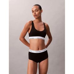 Calvin Klein Γυναικείο Σλιπ Hipster Cotton Modal Μαύρo Με Φαρδύ Λάστιχο