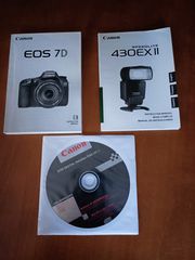 Canon d7 με φακό και φλας