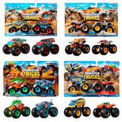 Hot Wheels Monster Trucks assorted pack 2 demolition doules