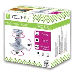 Techly Universal Ceiling Bracket for Projector, White ICA-PM 100WH-thumb-1