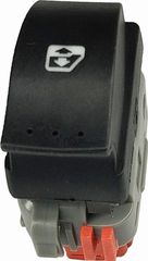 Διακόπτης ΠΑΡΑΘΥΡΟΥ Εμπρός (Μονός) ΚΟΚΚΙΝΗ Φισα (6PIN) / OPEL MOVANO 98-09 / 8200199518 - Δεξί - 1 Τεμ