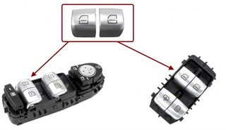 Ανταλλακτικά Κουμπιά Παραθύρου Για Mercedes S-Class W222 2014-2021 / 2 Τεμάχια CU002211