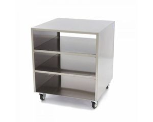 INOXWEB 2026-Ανοξείδωτο τραπέζι μηχανών Κινητό 60x60cm MAX-09300780