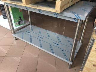 INOXWEB 2027-Τραπέζι από ανοξείδωτο χάλυβα 140x60cm Ρυθμιζόμενο ύψος MAX-09300962