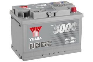 YUASA YBX5096 – Μπαταρία Αυτοκινήτου 12V 80Ah 740A (SMF Silver High Performance) 278×175×190 mm