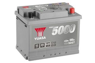 YUASA YBX5027 – Μπαταρία Αυτοκινήτου 12V 65Ah 640A (SMF Silver High Performance) 243×175×190 mm