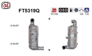 ΦΙΛΤΡΟ DPF CITROEN BERLINGO / C4 / GRAND C4 / DS4 / DS7  1.5 BlueHDi 2018-         KARALOIZOS exhaust
