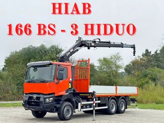 Ανατροπή + Γερανός Renault 2014 K 380 * HIAB 166 BS-3 HIDUO + ​​ραδιόφωνο * 6x4
