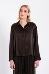 Philosophy Cupro Viscose Cropped Shirt SH77247