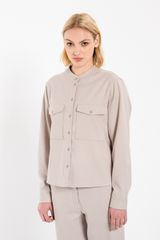 Philosophy Twill T/R Cropped Shirt SH77248
