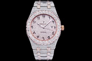 Audemars Piguet Royal Oak icedout Bustdown Moissante Superclone Quality Replica 1:1 Best Factory