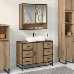 Σετ Επίπλων Μπάνιου 2 τμχ. Artisan Oak 80 x 33 x 60 εκ 3402427