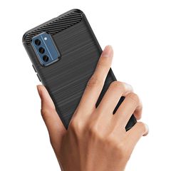 Carbon Case silicone case for Nokia C300 - black-thumb-4
