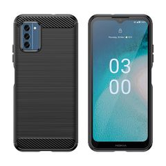 Carbon Case silicone case for Nokia C300 - black-thumb-1