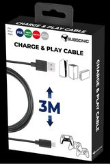 Subsonic Charge PS5, X BOX series, Switch 3 meter / PlayStation 5-thumb-1