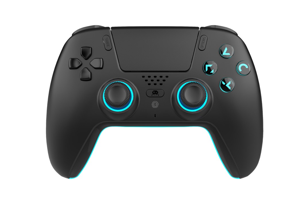Trade Invaders - Wireless Bluetooth Controller for PS5 - LED - Black / PlayStation 5